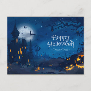 Halloween Greetings Postcard