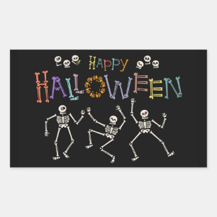Halloween Greetings Rectangular Sticker