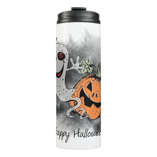 Halloween Greetings Thermal Tumbler (Front)