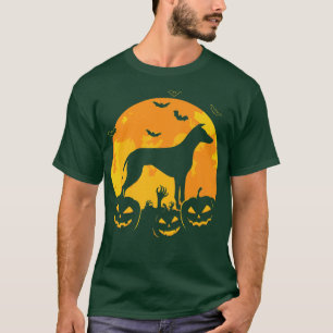 Halloween Greyhound Jack O Lantern Dog Puppy Pumpk T-Shirt