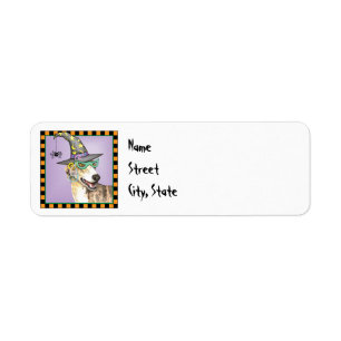 Halloween Greyhound Return Address Label