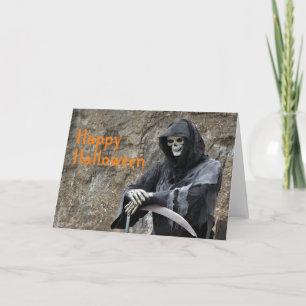 Halloween Grim Reaper Customisable Card