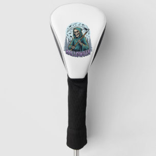Halloween Grim Reaper Moonlight Vector Golf Head Cover