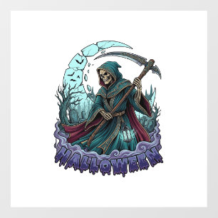 Halloween Grim Reaper Scythe Lantern Broken Moon_1