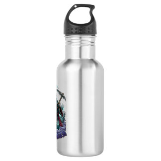 Halloween Grim Reaper Scythe Lantern Broken Moon_1 532 Ml Water Bottle