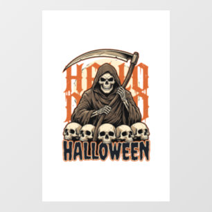 Halloween Grim Reaper Skull Pile Vector