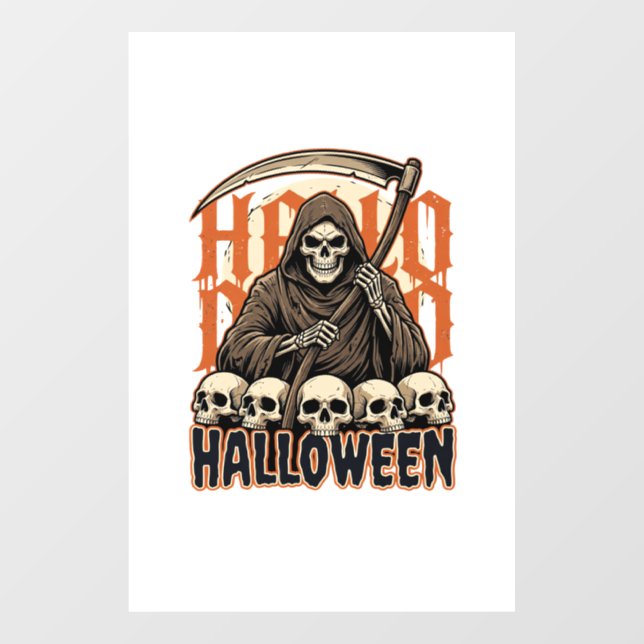 Halloween Grim Reaper Skull Pile Vector (Sheet)
