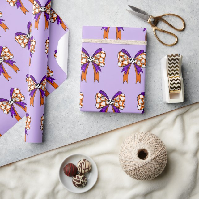  Halloween Groovy boo ghost and skull Wrapping Paper (Crafts)
