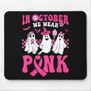 Halloween Groovy Wear Pink Breast Cancer Warrior C Mouse Pad
