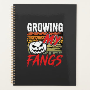 Halloween Growing My Fangs Vampire Pumpkin Planner