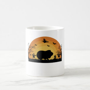 "Halloween Guinea Pig Moon Mug – Funny Animal Cost