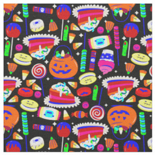 halloween gummy candy corn cake fabric