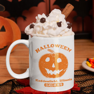 Halloween Haddonfield Pumpkin Retro 1978 Two-Tone Coffee Mug