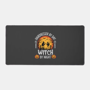 Halloween Hairdresser by Day Witch by Night Desk Mat