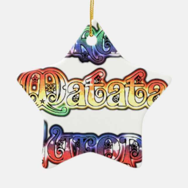 Halloween Hakuna Matata Europe.png Ceramic Ornament (Front)