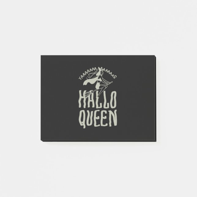 Halloween Hallo Queen Post-it Notes (Front)