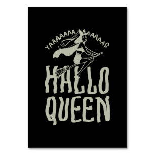 Halloween Hallo Queen Table Number
