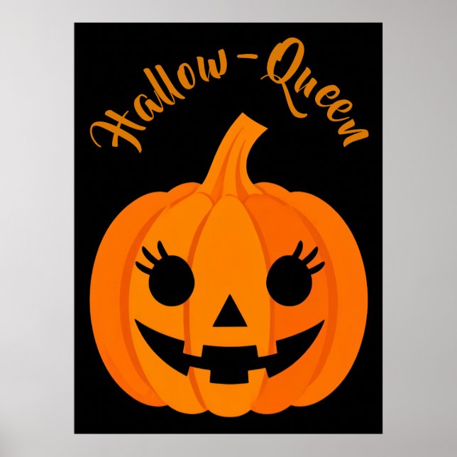 Halloween Hallow-Queen Jack-O-Lantern Custom  Poster (Front)