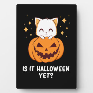 Halloween - Halloween Cat - Cute Halloween Plaque
