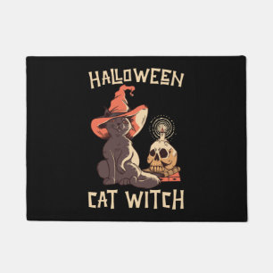 Halloween Halloween Cat Witch Doormat