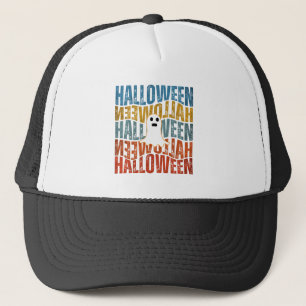HALLOWEEN HALLOWEEN GHOST TRUCKER HAT