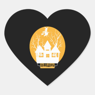 Halloween Halloween Halloween Heart Sticker
