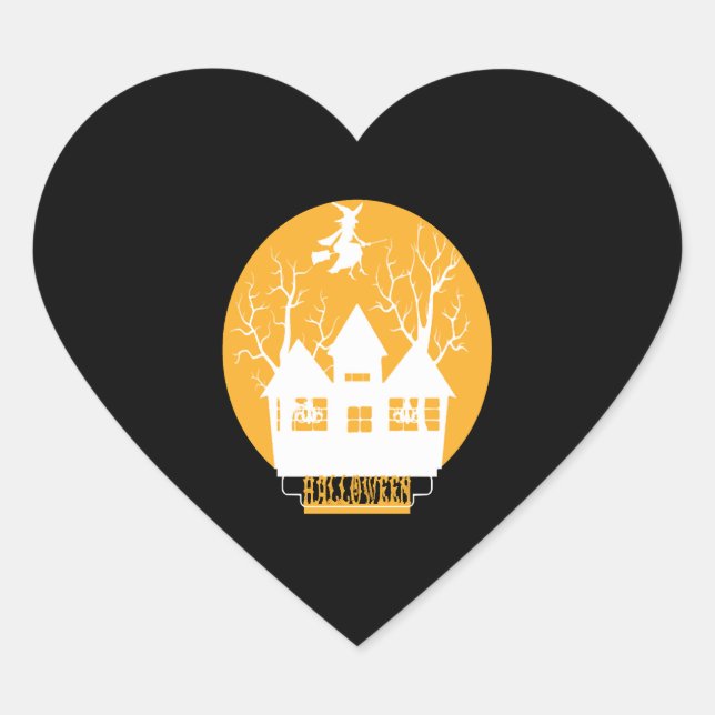 Halloween Halloween Halloween     Heart Sticker (Front)
