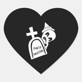 Halloween Halloween  Heart Sticker