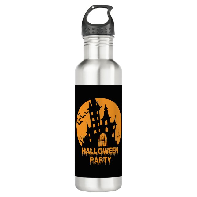 Halloween Halloween, Party Halloween Party  710 Ml Water Bottle (Front)