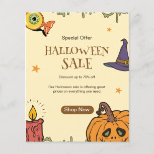 Halloween Halloween Sale Flyer, Halloween Night  Flyer