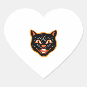 Halloween Halloween Vintage Black Cat Sticker