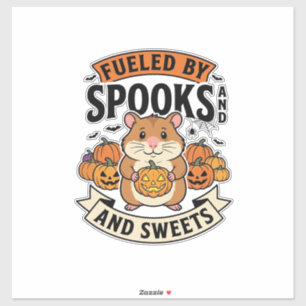 Halloween Hamster Fuelled By Spooks Funny Cute_1