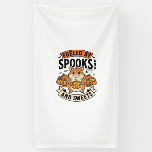 Halloween Hamster Fuelled By Spooks Funny Cute_1 Banner