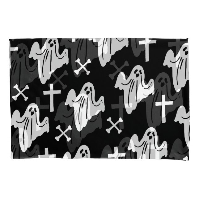 Halloween Hand Drawn Pattern Background Pillowcase (Front)