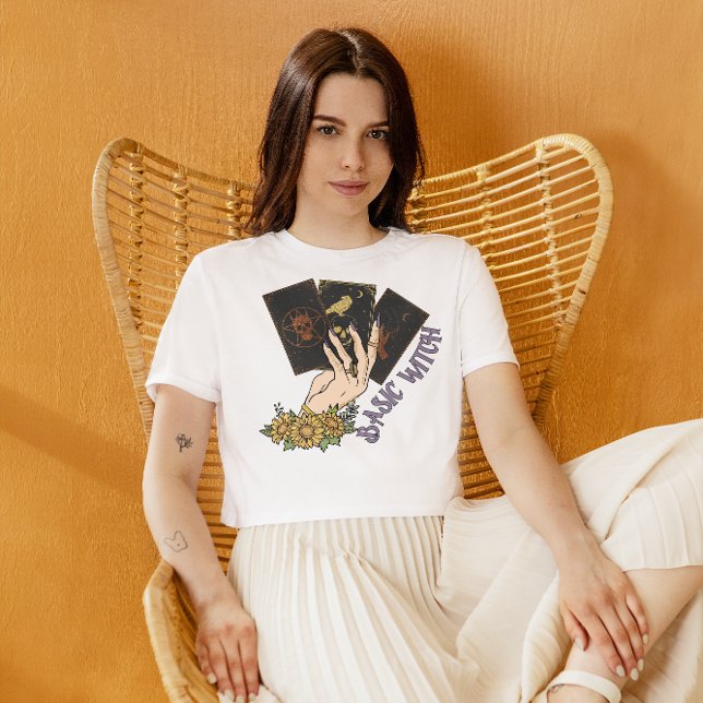 HALLOWEEN HAND HOLDING TAROT CARDS | BASIC WITCH T-Shirt (Creator Uploaded)