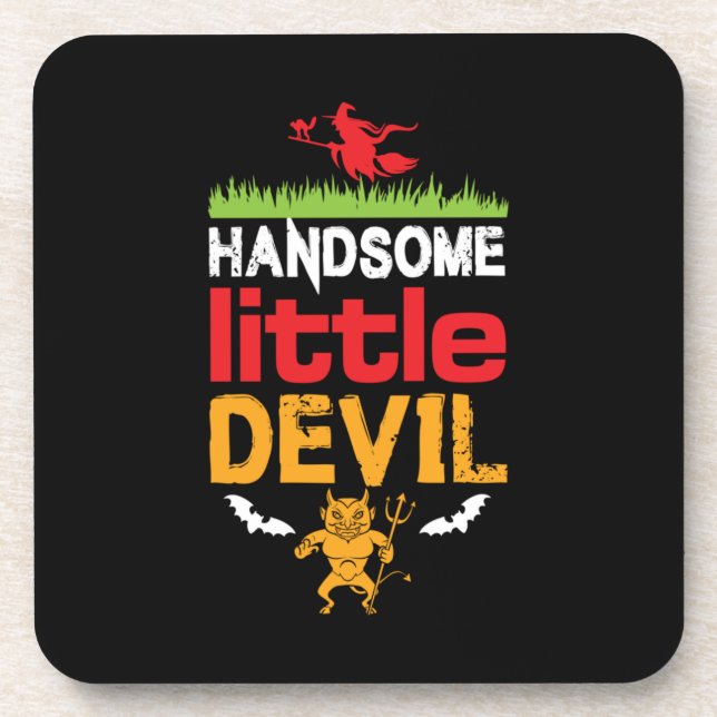 Halloween Handsome Little Birthday Coaster (Front)