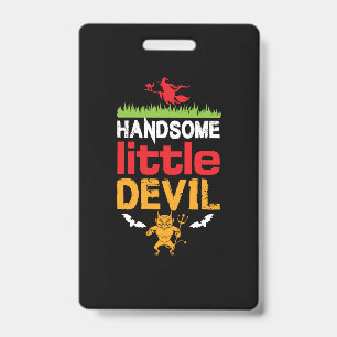 Halloween Handsome Little Birthday ID Badge