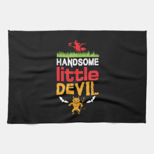 Halloween Handsome Little Birthday Tea Towel