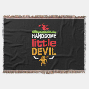 Halloween Handsome Little Birthday Throw Blanket