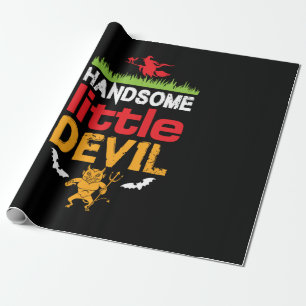 Halloween Handsome Little Birthday Wrapping Paper