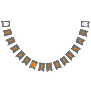 Halloween Happy Birthday Bunting