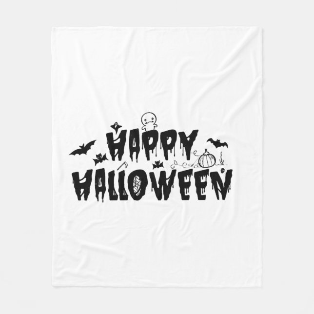 Halloween Happy   Fleece Blanket (Front)