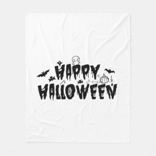 Halloween Happy Fleece Blanket