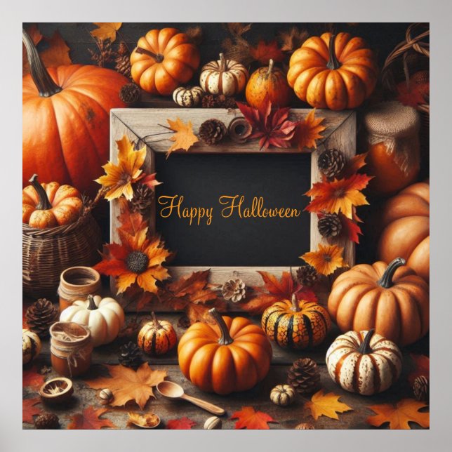 Halloween Happy Frame Poster (Front)