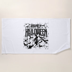 Halloween Happy Halloween Beach Towel