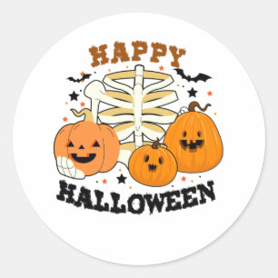 Halloween Happy Halloween Birthday Classic Round Sticker