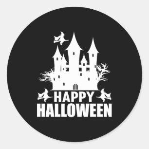 Halloween Happy Halloween Birthday Classic Round Sticker