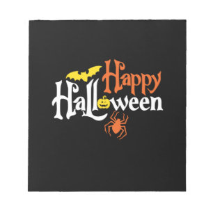 Halloween Happy Halloween Birthday Notepad