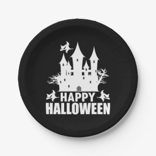 Halloween Happy Halloween Birthday Paper Plate