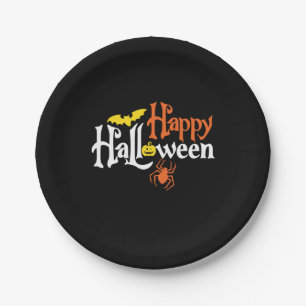 Halloween Happy Halloween Birthday Paper Plate